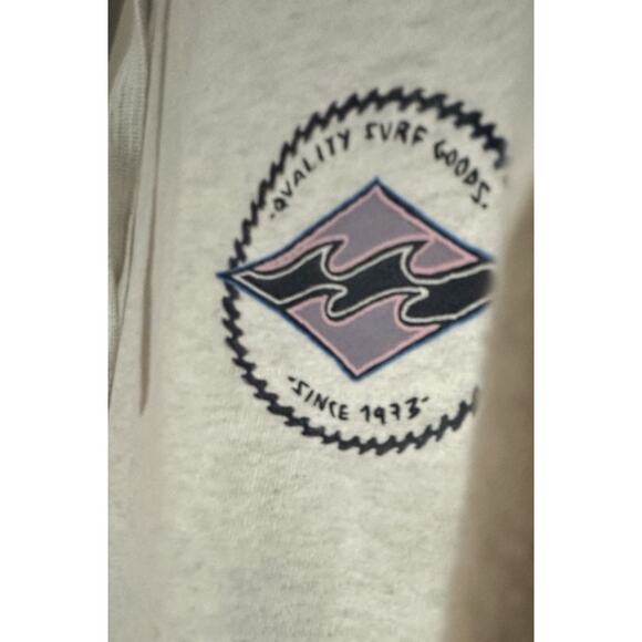 Billabong Hoodie "Quality Surf Goods Since 1973" Front and Back Graphics Size L - Picture 2 of 6